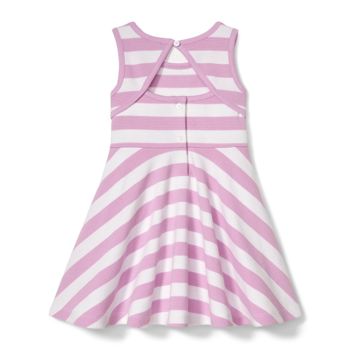 VESTIDO DE NIÑA RAYAS LILA
