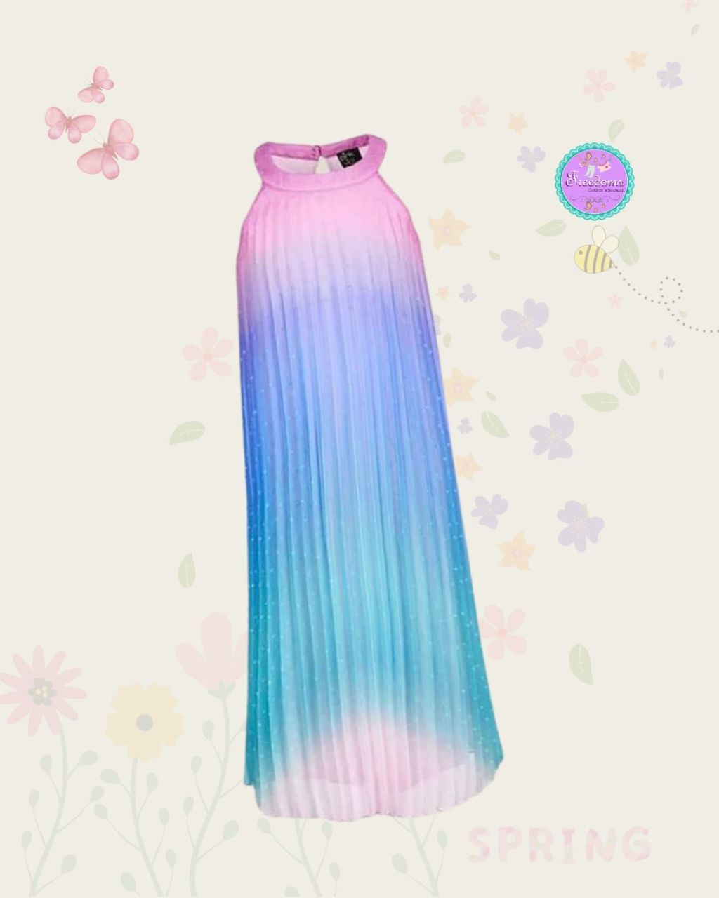 VESTIDO DE NIÑA PLIZADO