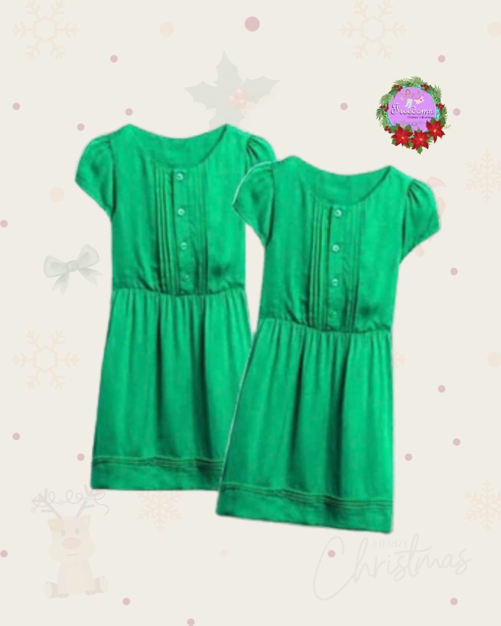 VESTIDO VERDE DE NAVIDAD