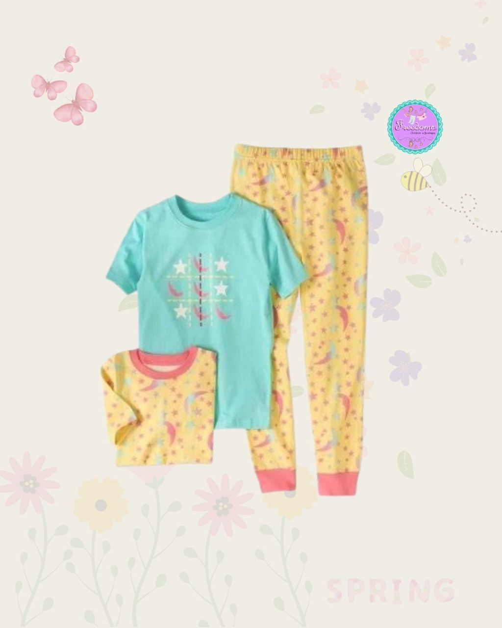PIJAMA DE NIÑA X 3 PIESAS