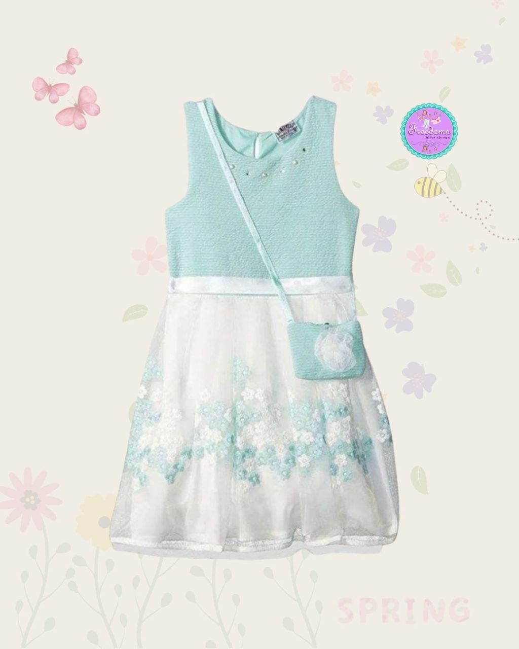 VESTIDO DE NIÑA ORGANZA