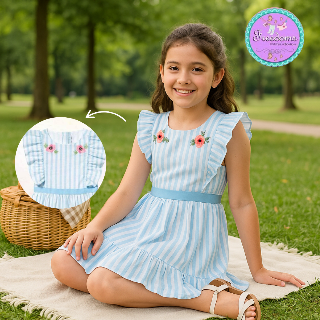 VESTIDO DE NIÑA LINO LAM