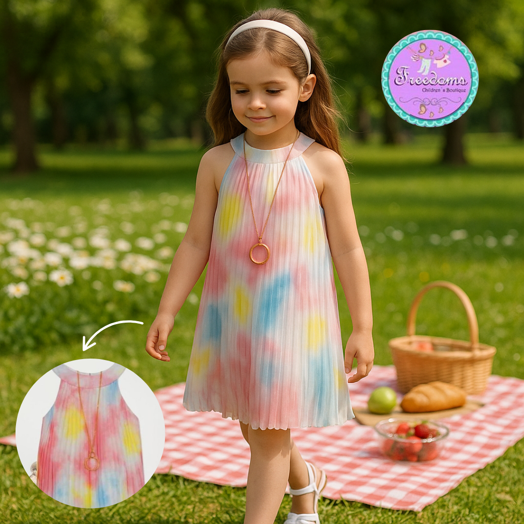 VESTIDO DE NIÑA PLIZADO