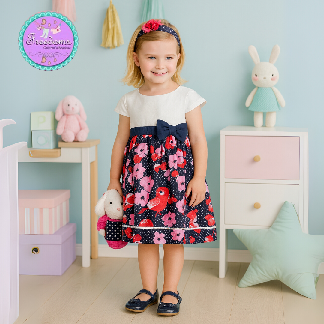 VESTIDO DE NIÑA ESTAMPADO FLORAL