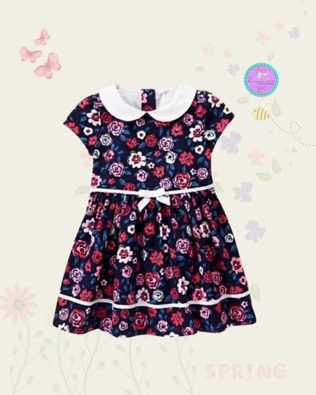 VESTIDO DE NIÑA ESTAMPADO FLORAL