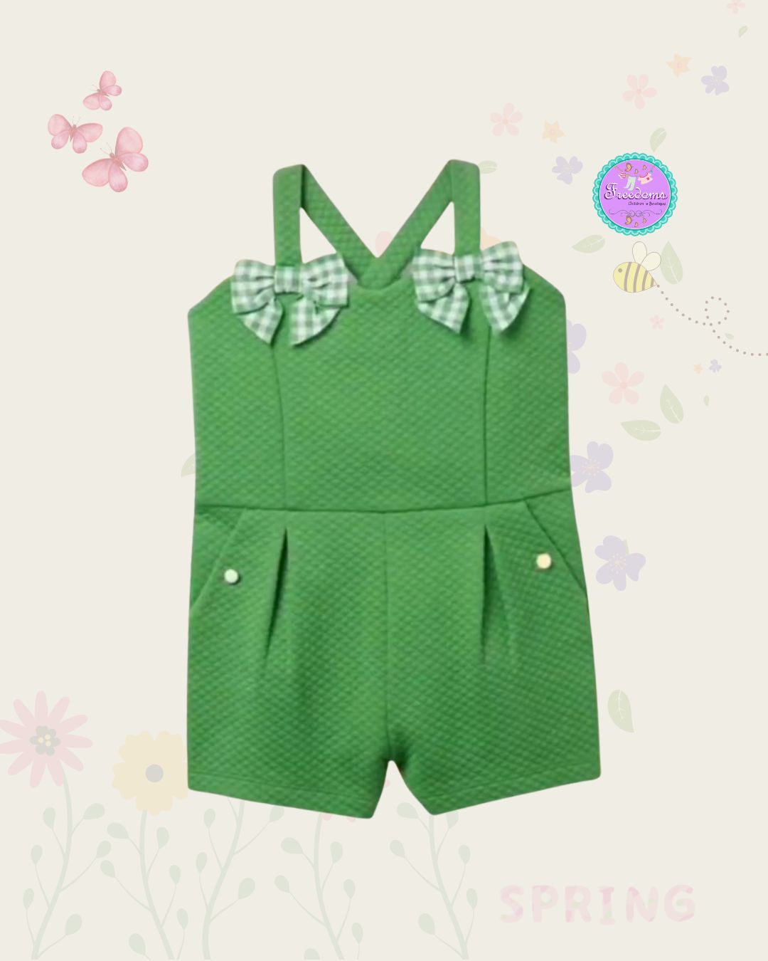 ENTERIZO DE NIÑA RUFFLE JACQUARD