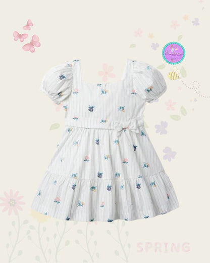 VESTIDO DE NIÑA ESTAMPADO FLORES