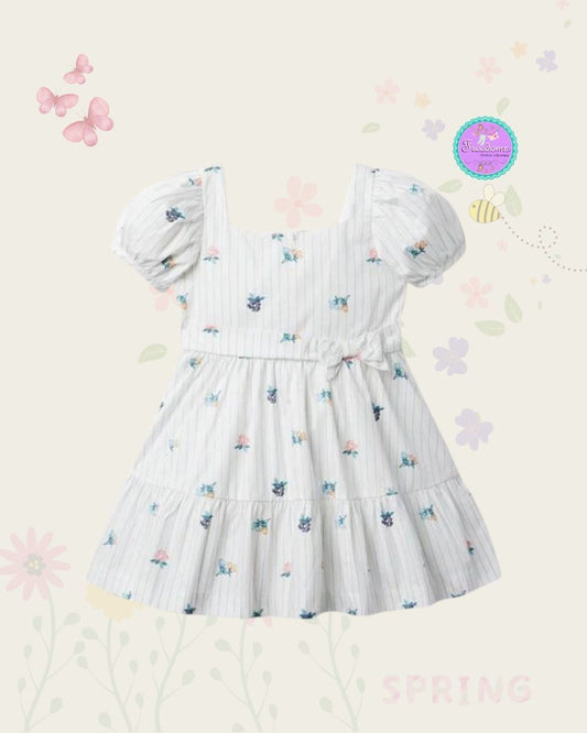 VESTIDO DE NIÑA ESTAMPADO FLORES