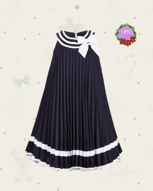 VESTIDO DE NIÑA MARINERO PLIZADO