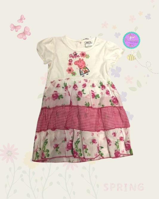 VESTIDO DE NIÑA ESTAMPADO PEPPA PIG