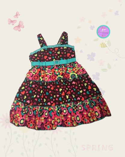 VESTIDO DE NIÑA ESTAMPADO FLORAL