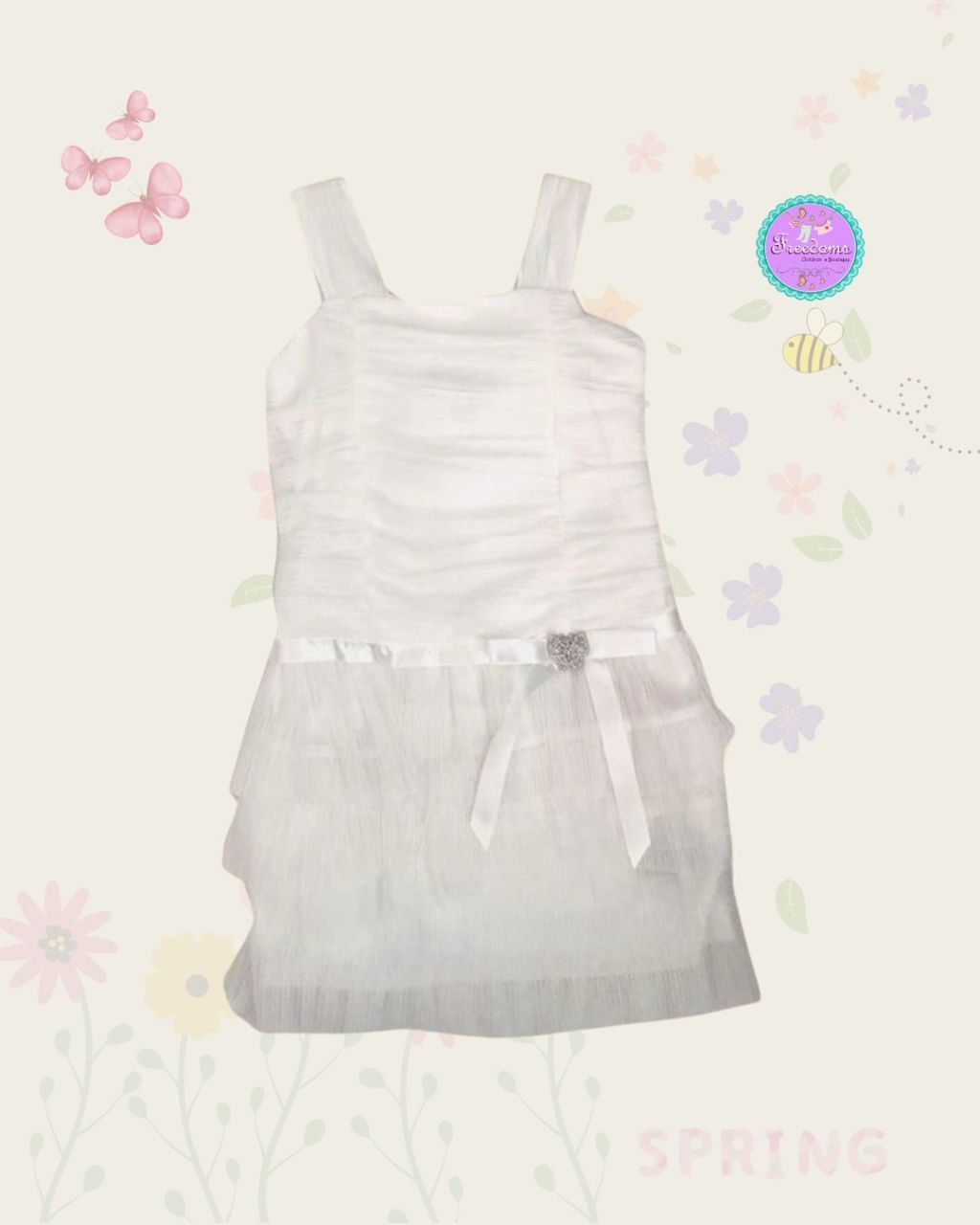 VESTIDO DE NIÑA BLANCO