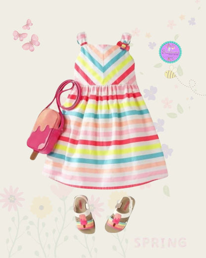VESTIDO DE NIÑA RAYAS