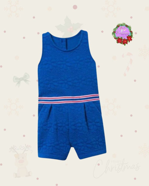 ENTERIZO  DE NIÑA RUFFLE JACQUARD