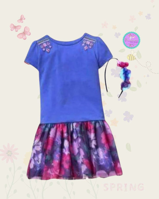 VESTIDO DE NIÑA VIOLETA