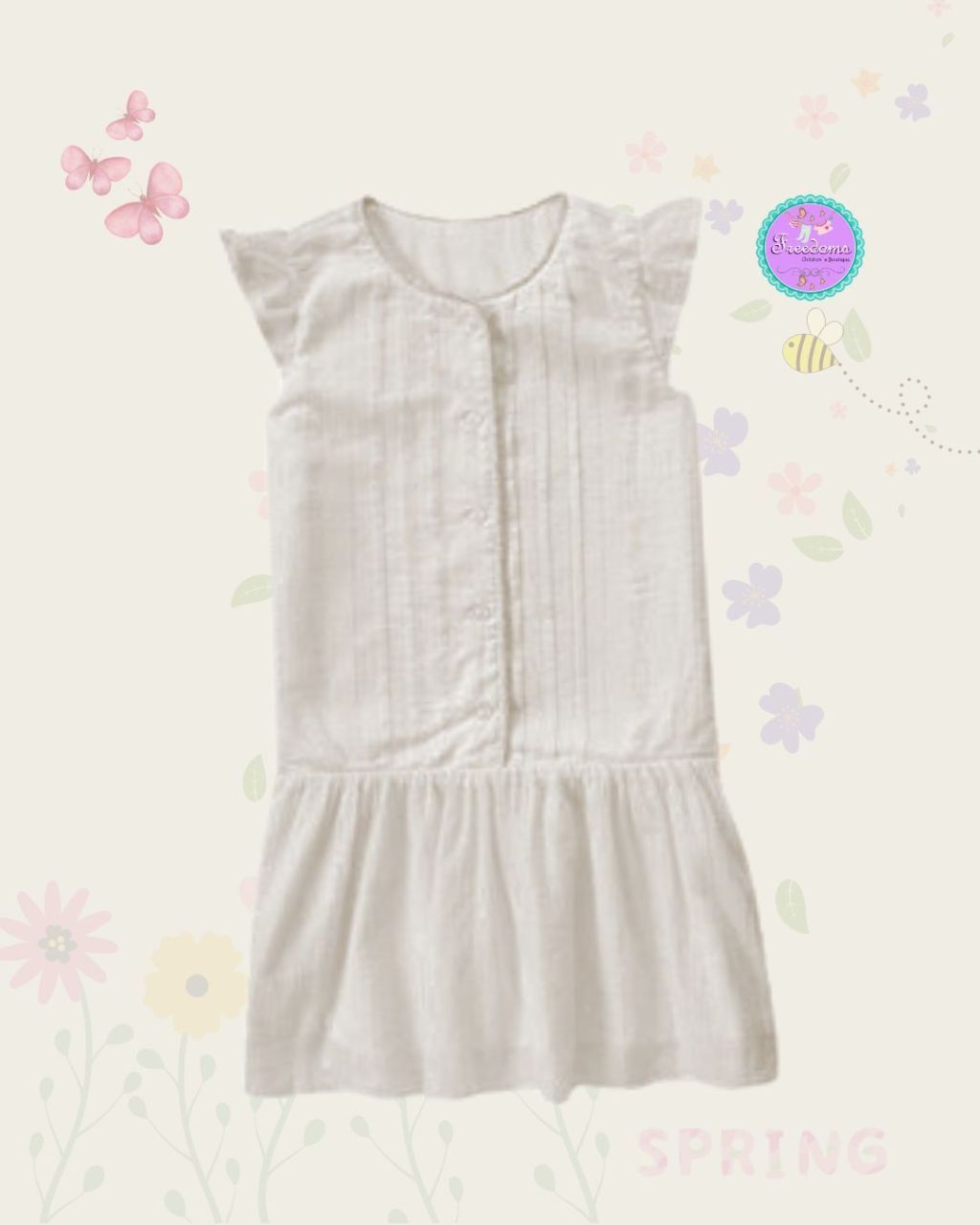 VESTIDO DE NIÑA BLANCO