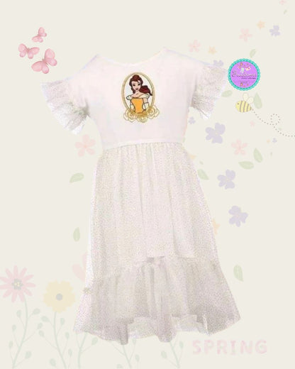 VESTIDO DE NIÑA PRINCESA LA BELLA