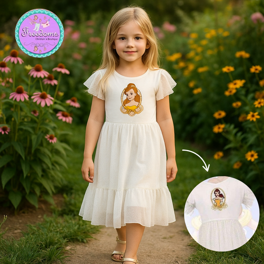 VESTIDO DE NIÑA PRINCESA LA BELLA