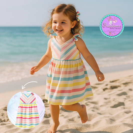 VESTIDO DE NIÑA RAYAS