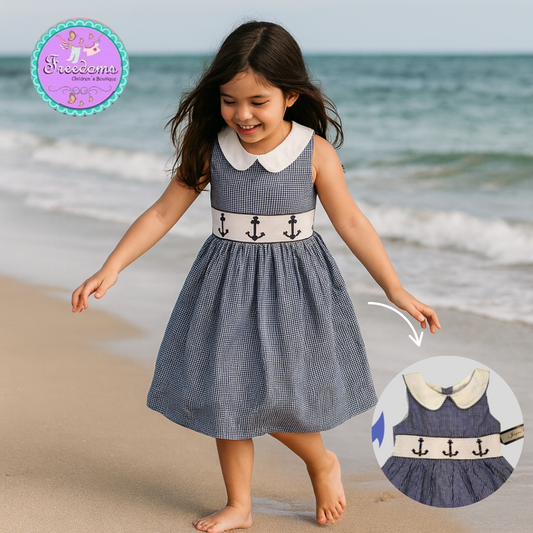 VESTIDO DE NIÑA MARINERO