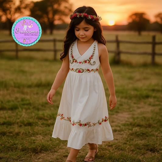 VESTIDO DE NIÑA BORDADO