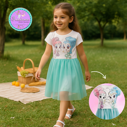 VESTIDO DE NIÑA PRINCESAS MAGICAS