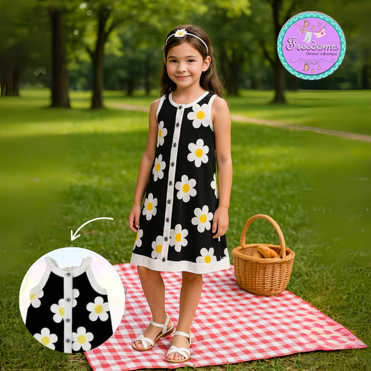 VESTIDO DE NIÑA ESTAMPADO FLORAL