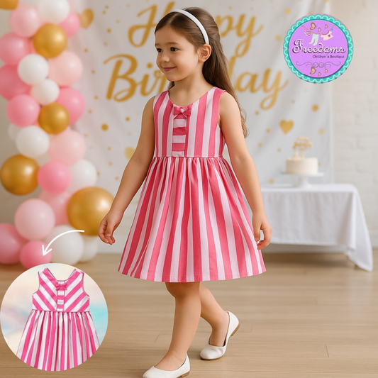 VESTIDO DE NIÑA RAYAS