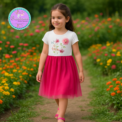 VESTIDO DE NIÑA DE FLORES