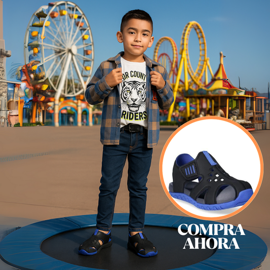 SANDALIAS WONDER NATION NIÑOS COLOR NEGRO