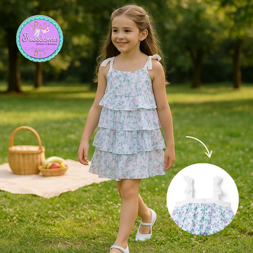 VESTIDO DE NIÑA FLORES