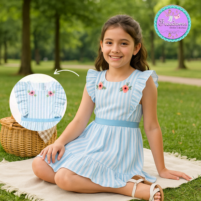 VESTIDO DE NIÑA LINO LAM