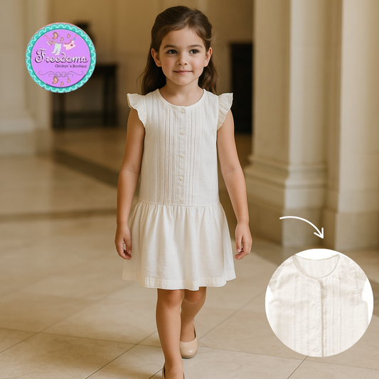 VESTIDO DE NIÑA BLANCO