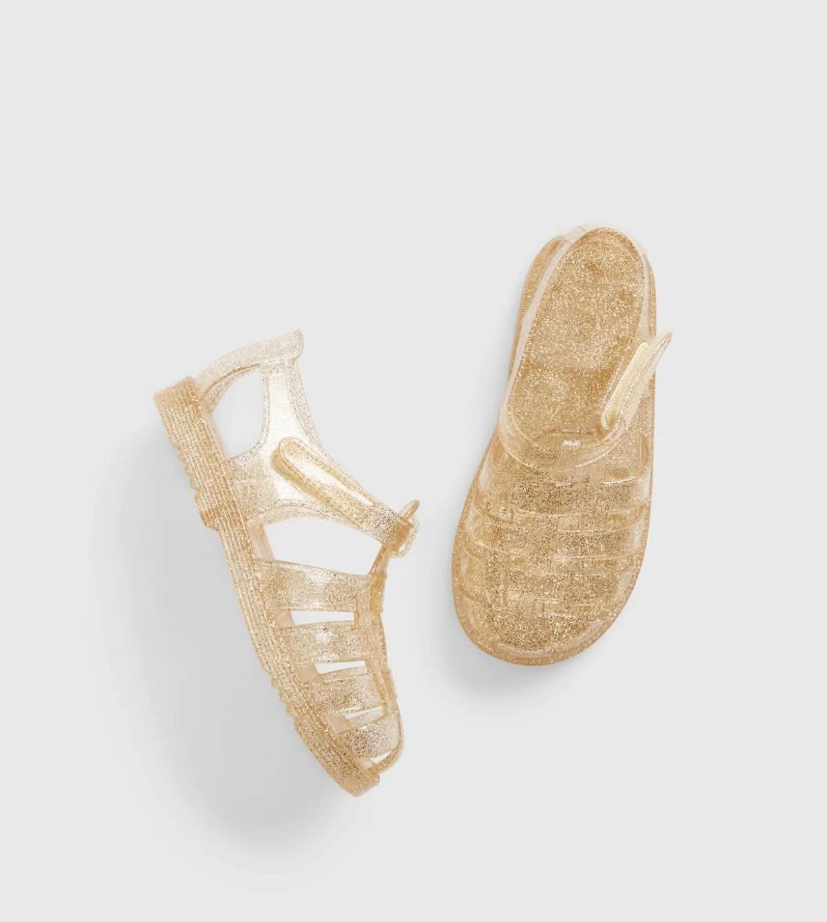 SANDALIAS JELLY DORADAS