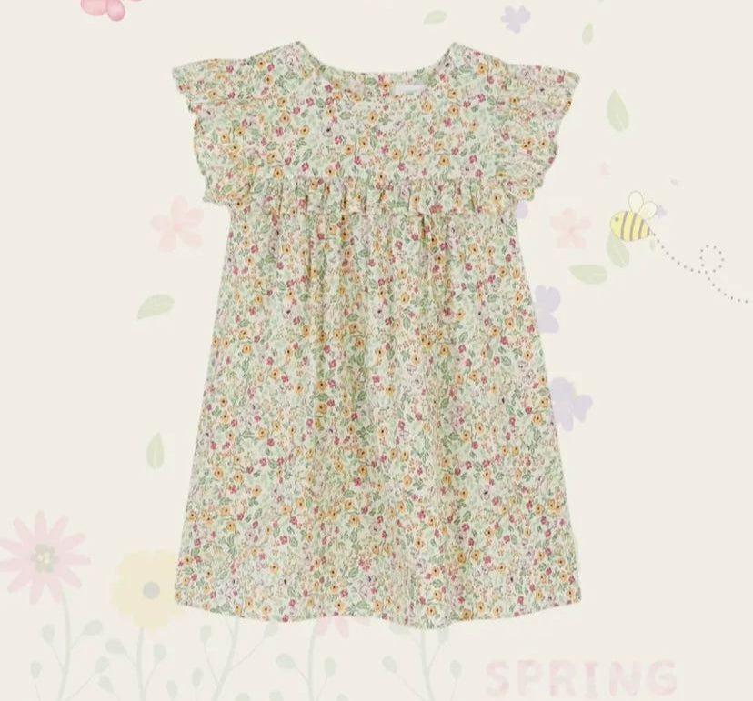 VESTIDO DE NIÑA ESTAMPADO FLORAL