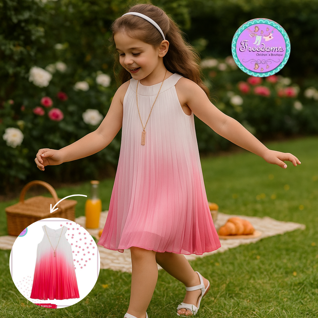 VESTIDO DE NIÑA PLIZADO