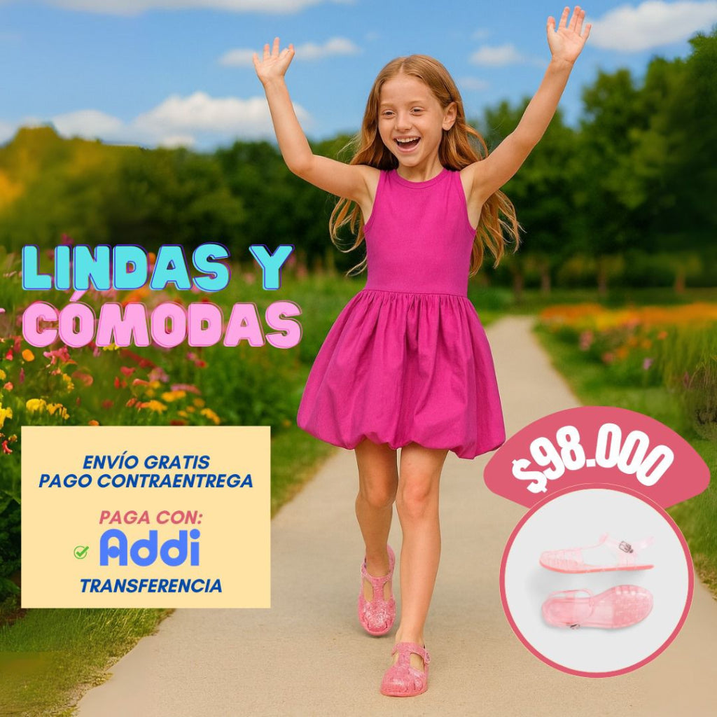 SANDALIAS JELLY ROSADOS