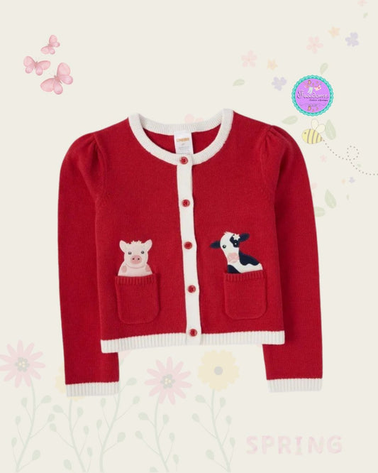 CARDIGAN ROJO