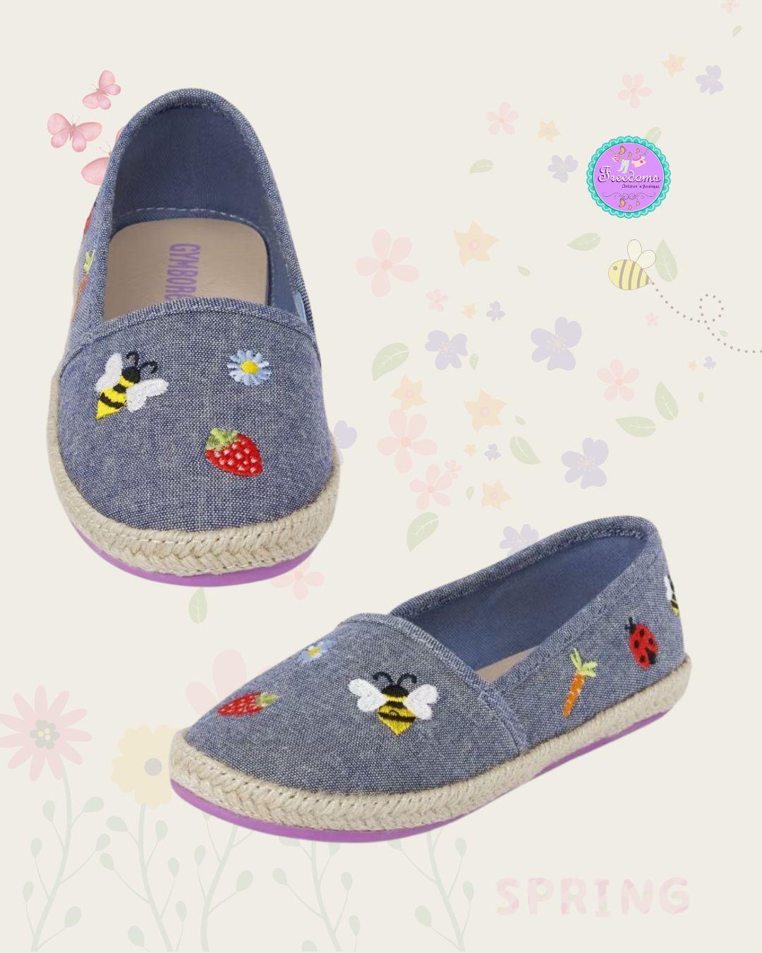 ALPARGATAS CON DISEÑO PRIMAVERAL