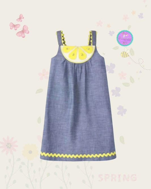 VESTIDO DE NIÑA CHAMBRAY