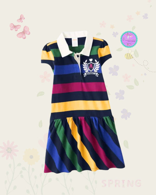 VESTIDO DE NIÑA TIPO POLO