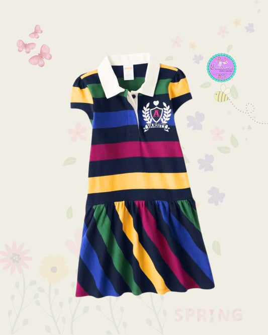 VESTIDO DE NIÑA TIPO POLO