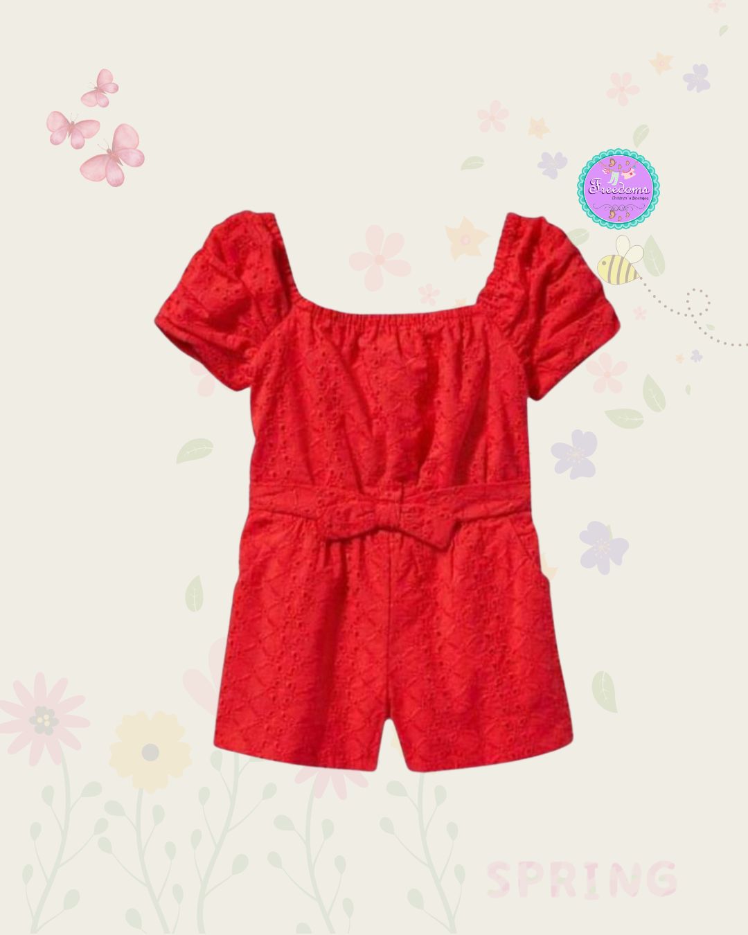 ENTERIZO ROJO DE  OJALILLO