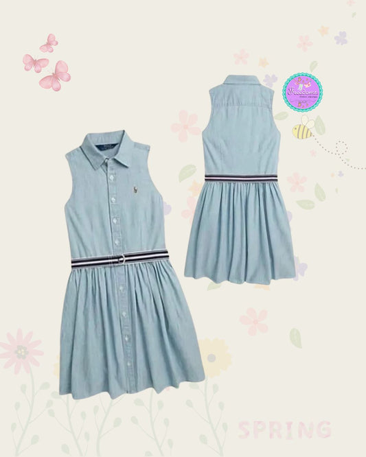 VESTIDO DE NIÑA CHAMBRAY POLO RALPH LAUREN