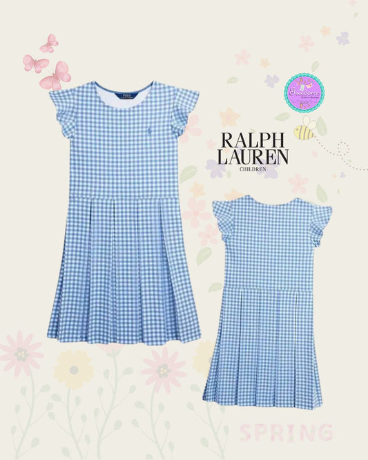 VESTIDO DE NIÑA  RALPH LAUREN CUADROS GLINGLAM