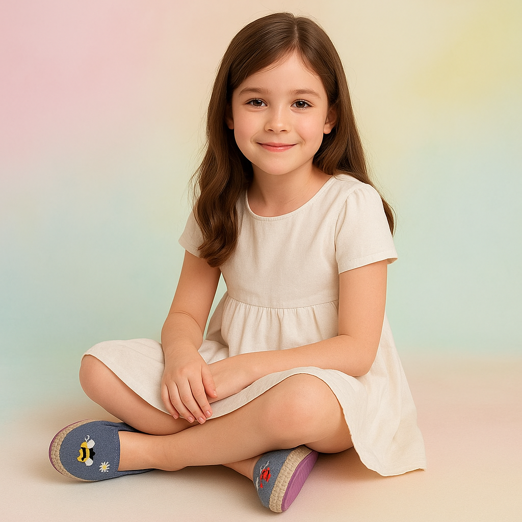 ALPARGATAS CON DISEÑO PRIMAVERAL