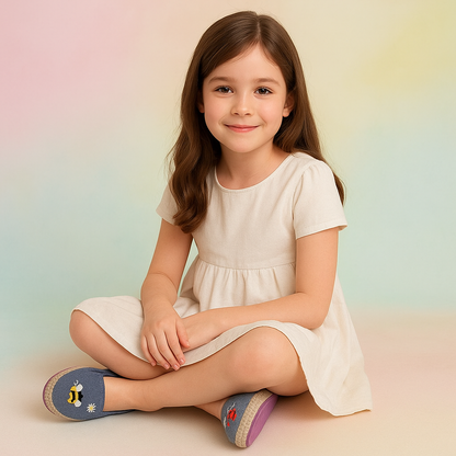 ALPARGATAS CON DISEÑO PRIMAVERAL