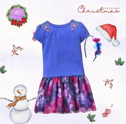 VESTIDO DE NIÑA VIOLETA
